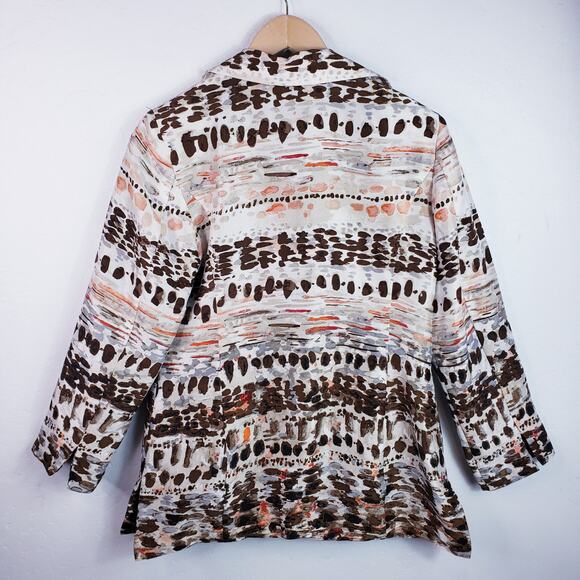 Chico's 100% Silk Blazer Size S Small - Picture 2 of 6